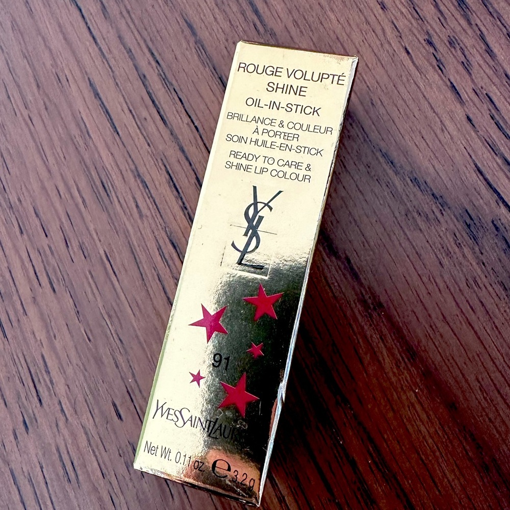 New in box Yves Saint Laurent Rouge Volupte Shine oil-in-stick shade 91
